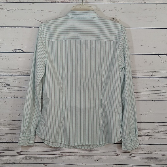 Pin Striped Izod Button Up Long Sleeve Shirt - Picture 2 of 8